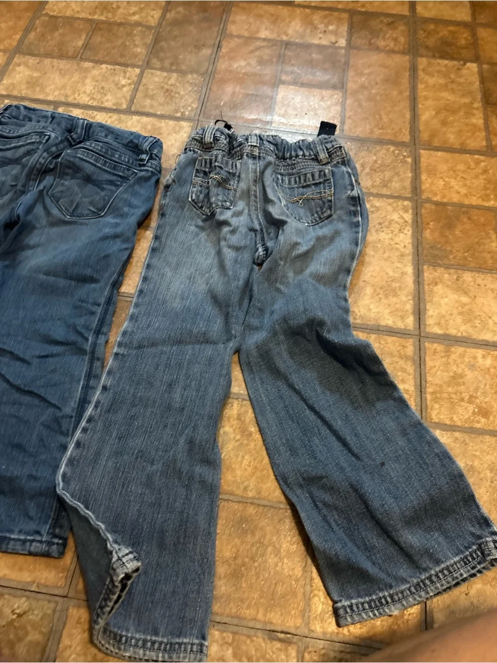 GAP Relaxed Fit Blue Denim Jeans with Heart Knee Patch